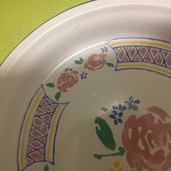 Giverny Enameled Metal Hostess Set, Cottage Chic Vintage Kitchen, Monet Impressi - Picture 8 of 10